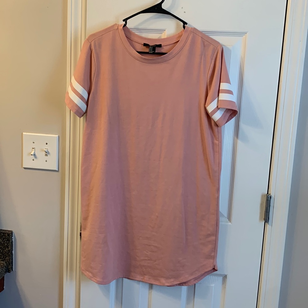 Medium pink t-shirt dress from forever 21